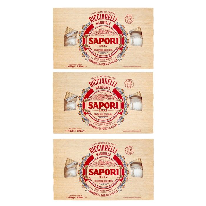 Sweet Elegance: Flavors 1832 Ricciarelli with Almond - 140g of