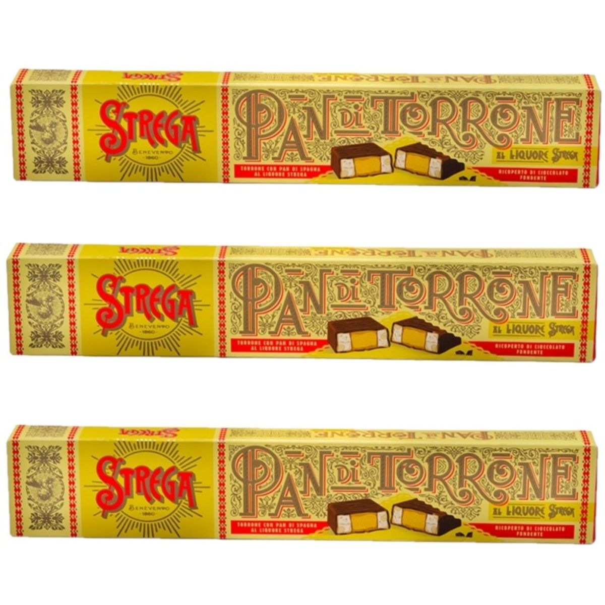Strega Alberti Pan di Torrone Strega 150 gr. 3 pezzi