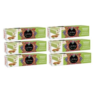 I Siciliani weiches Nougat mit Mandeln und Pistazien, überzogen mit Pistaziengeschmack 100 Gr._0