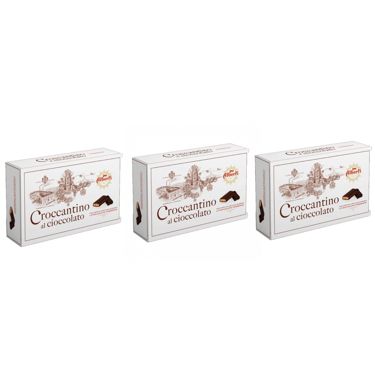 Strega Alberti Croccantini al Cioccolato 300 Gr. - 3 Pezzi