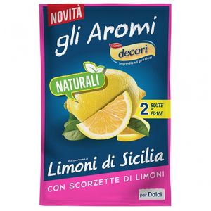 Decorì Aroma Naturale Limone 2 x 8 Gr ( Shelf Life 06/2025 )