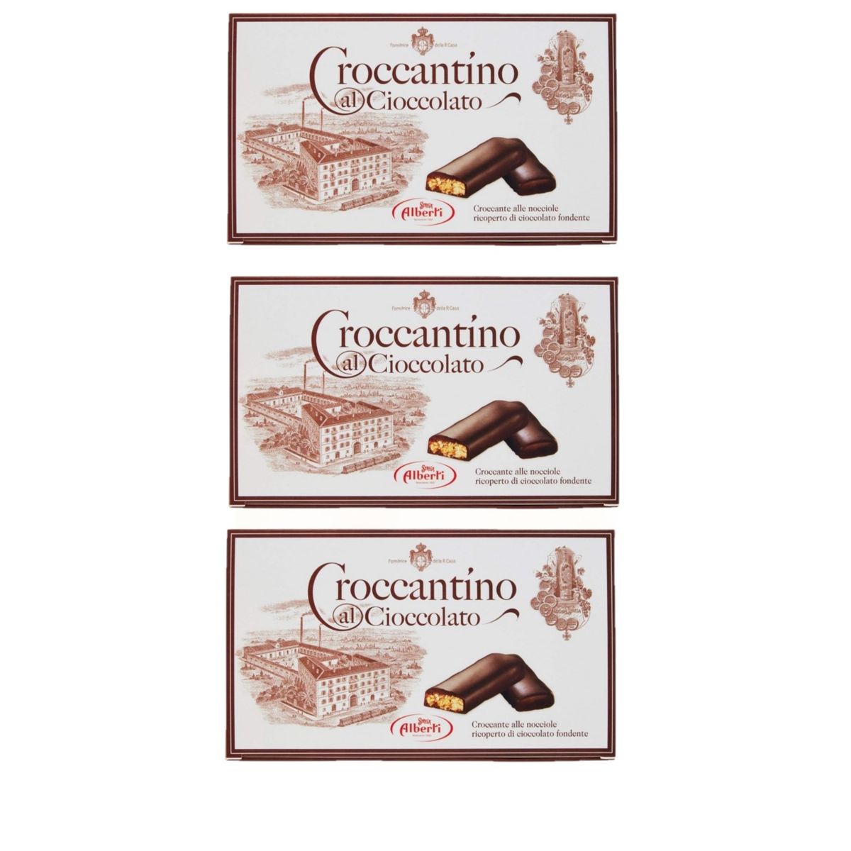 Strega Alberti croccantino al cioccolato 1 Kg. - 3 Pezzi