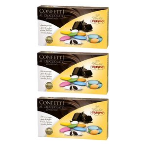 Dragées au chocolat noir Crispo Couleurs assorties 1 Kg. ( Shelf Life 30/06/2025 )_0