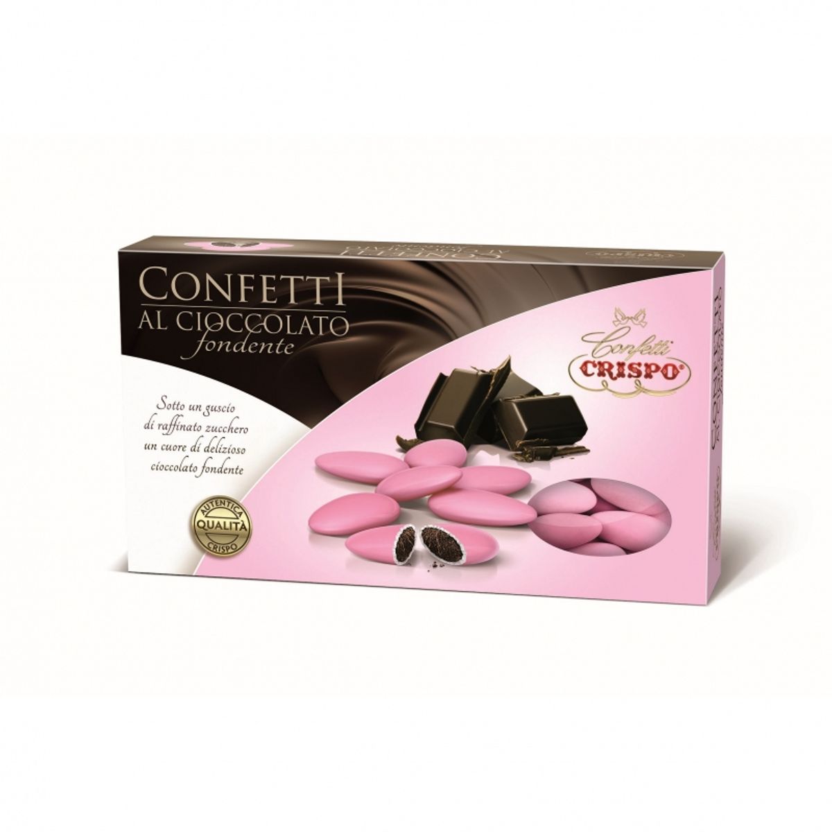 Crispo Confetti al Cioccolato Fondente Rosa 1 Kg.