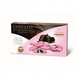 Dragées au chocolat noir rose Crispo 1 Kg. ( Shelf Life 24/05/2025 )