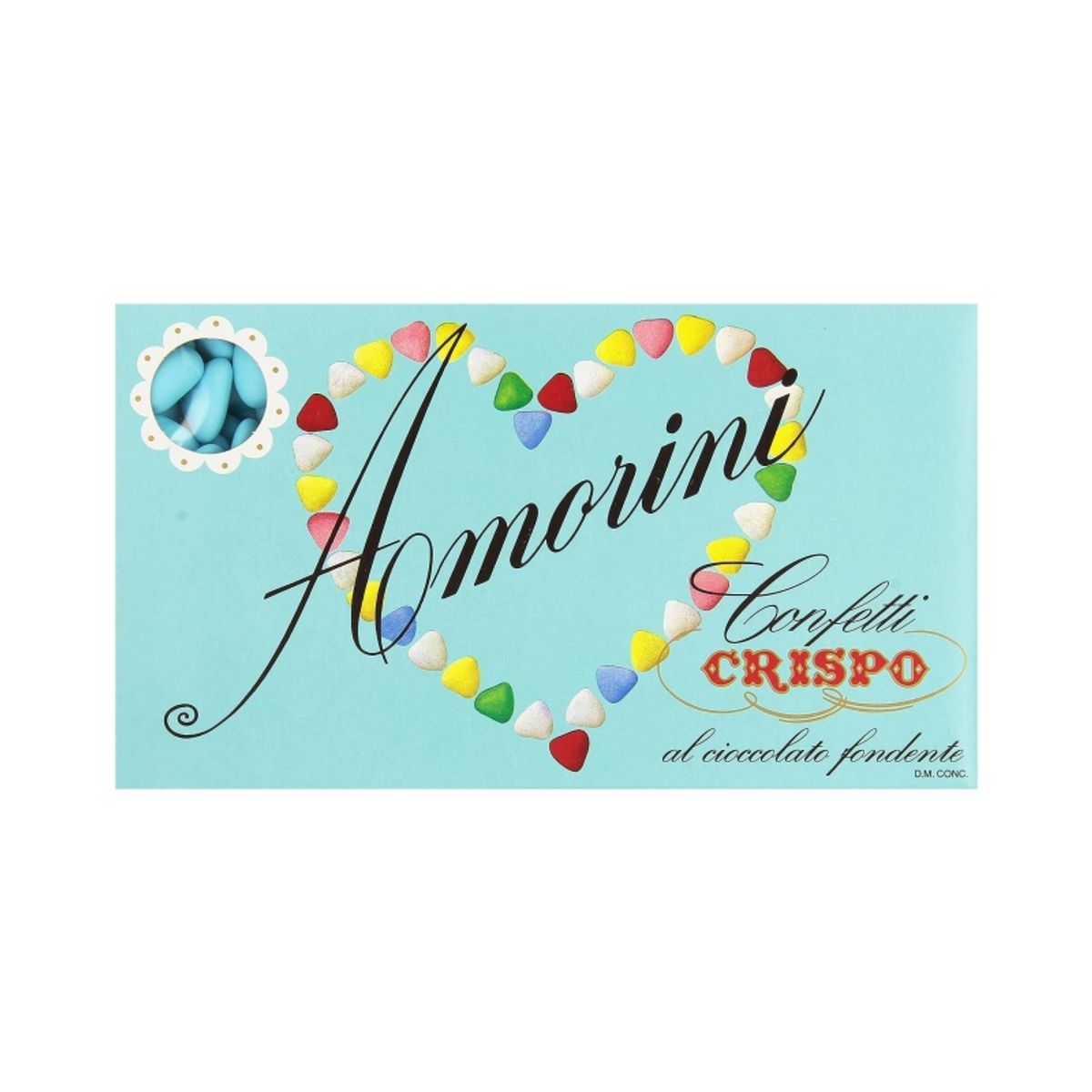 Crispo Confetti Amorini celeste 1 Kg.