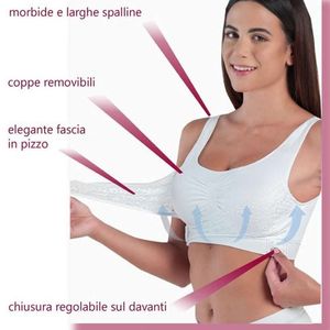 BELLISSIMA reggiseno push-up in pizzo senza ferretto art.147