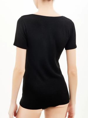 Maglietta Ragno Sintonia donna mezza manica in lana e cotone art.2457_desktop_2
