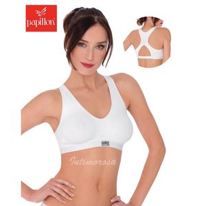 PAPILLON reggiseno sportivo in microfibra incrocio posteriore art.1360