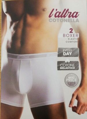 Set di 2 paia di boxer cotone elasticizzato da uomo art. 2384 Cotonella. _desktop_2