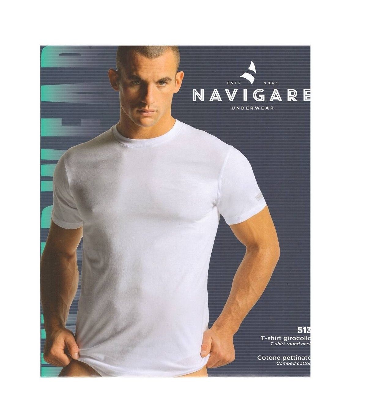 t-shirt navigare girocollo m/m cotone jersey
