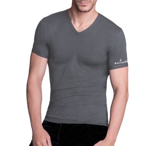 Maglia Uomo Navigare scollo a V mezza manica  in cotone bielastico art. 571_1
