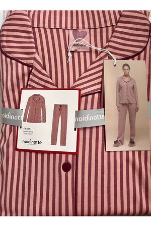 Pigiama donna noidinotte caldo cotone manica lunga_0