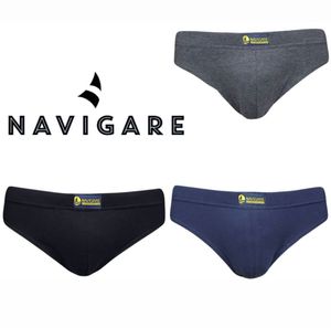 Navigare set 3 slip da uomo elastico interno nero/blu/grigio art.574