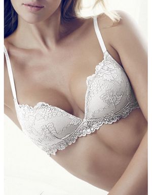 Reggiseno Lormar push-up in pizzo senza ferretto _0