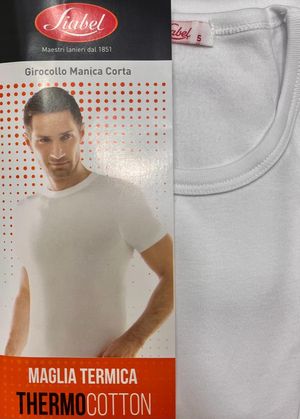 T-Shirt Liabel uomo girocollo alto manica corta cotone_0